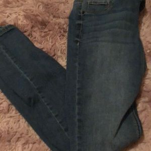 Cute girls blue jeans